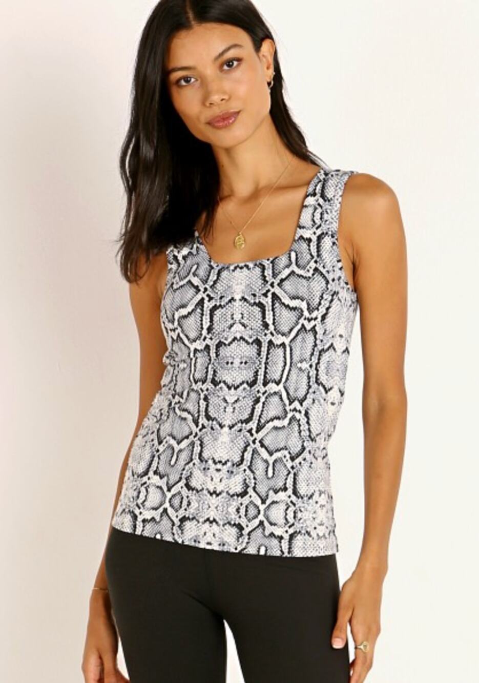 VARLEY NWT Aletta Active Tank Vest in Snake Print // XS